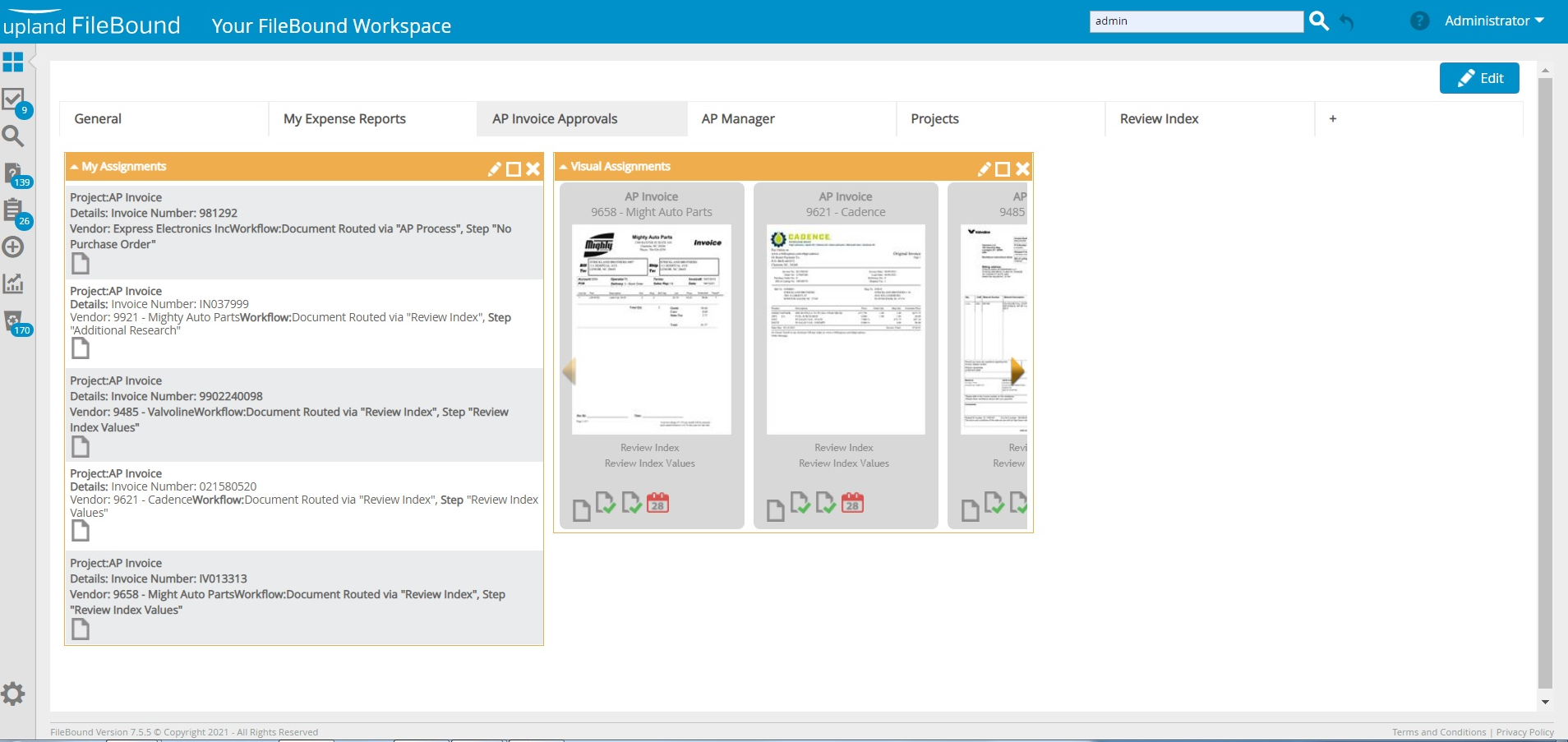 FileBound Approver Inbox